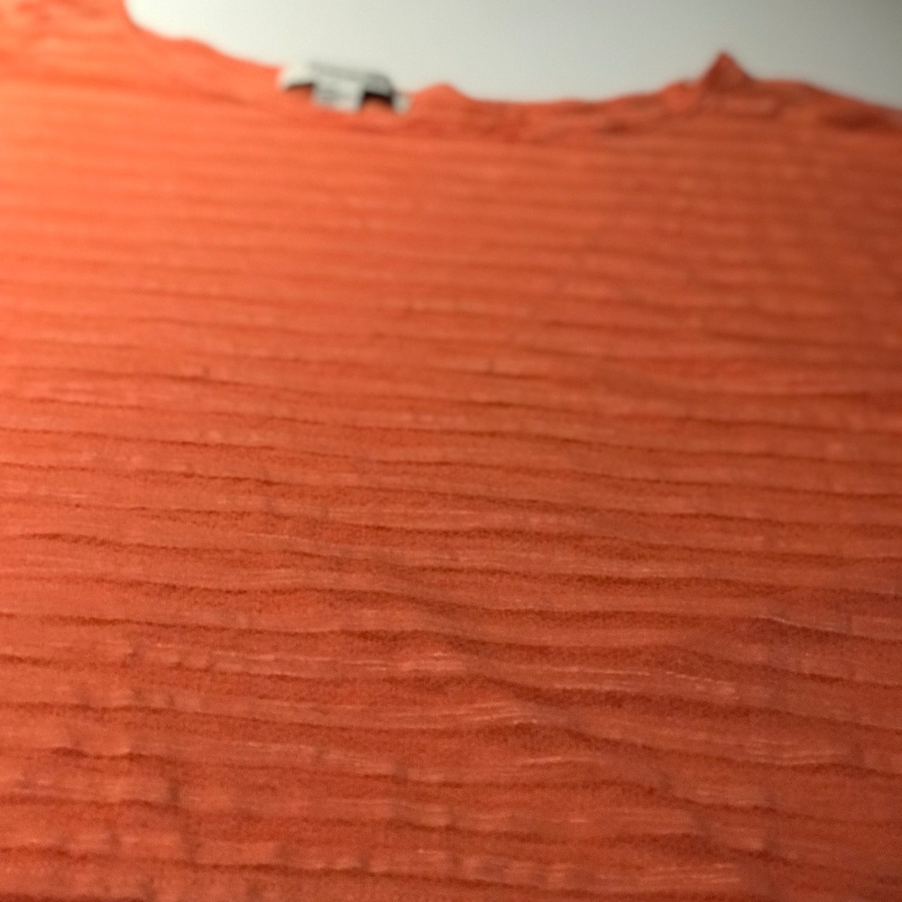 Forever 21 Orange Sheer Top. Sz M